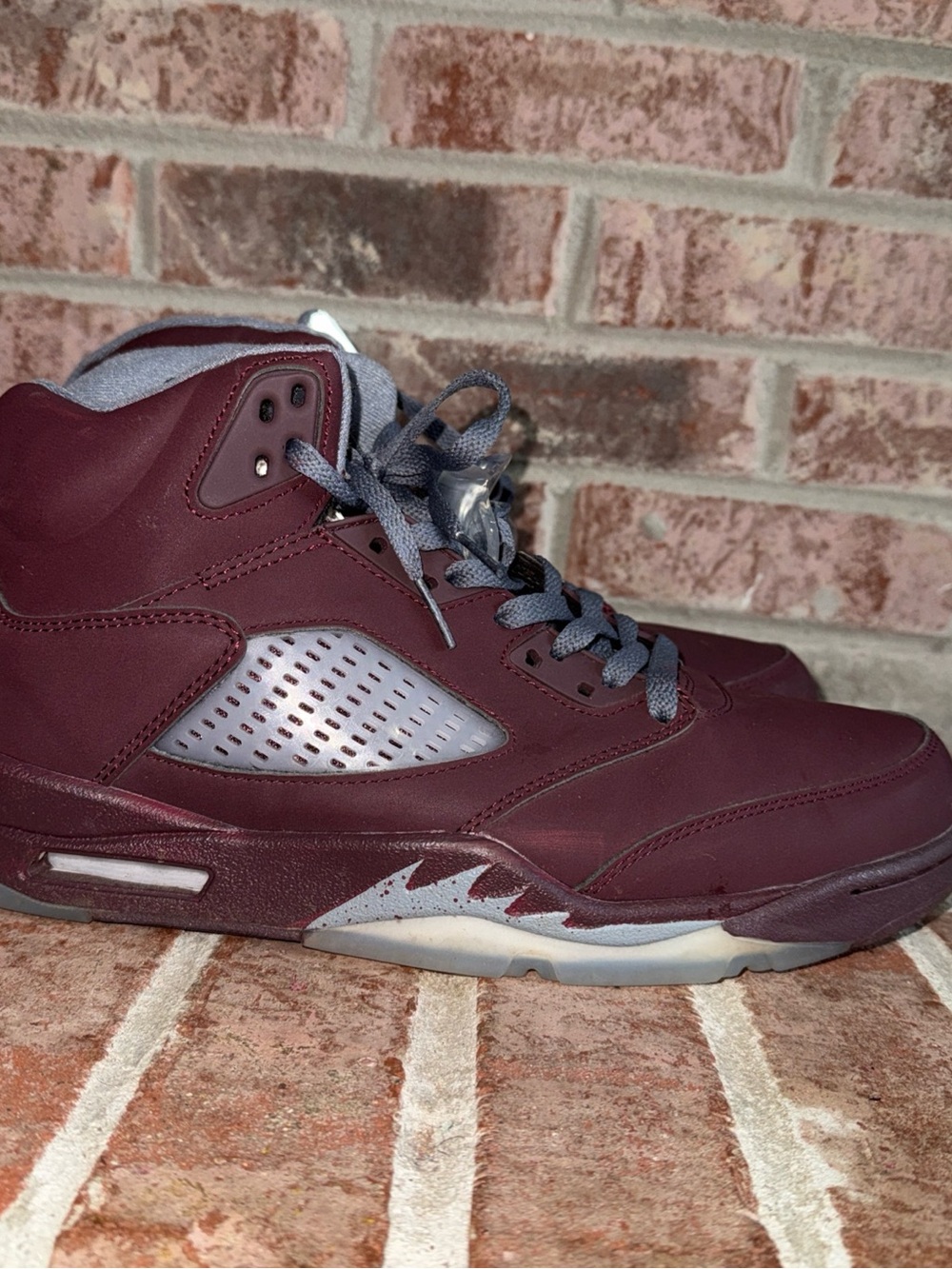 Mens Jordan 5 retro burgundy High-Top Sneakers size 13 - Picture 2 of 12